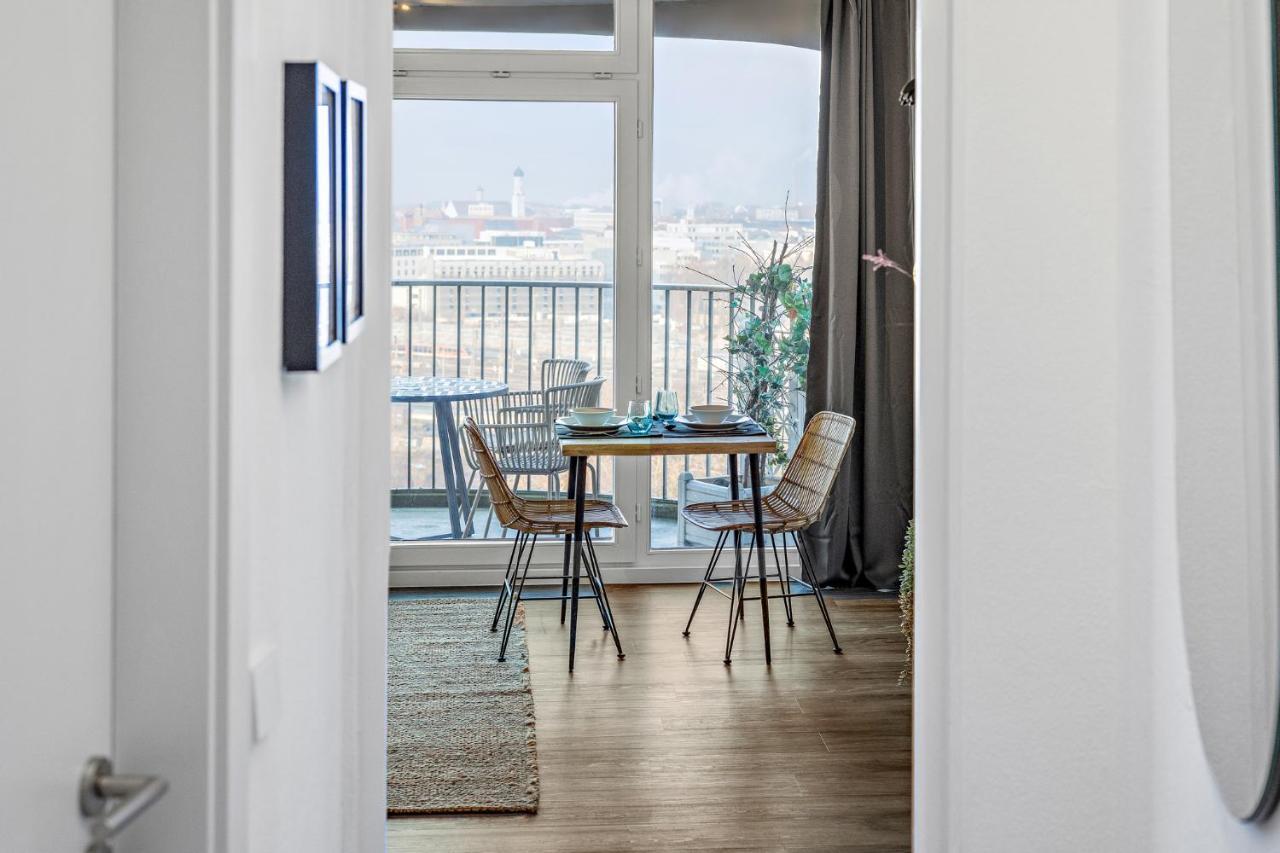 Bright - Fresh Central Studio & Skyline View Of Augsburg Apartment Екстериор снимка